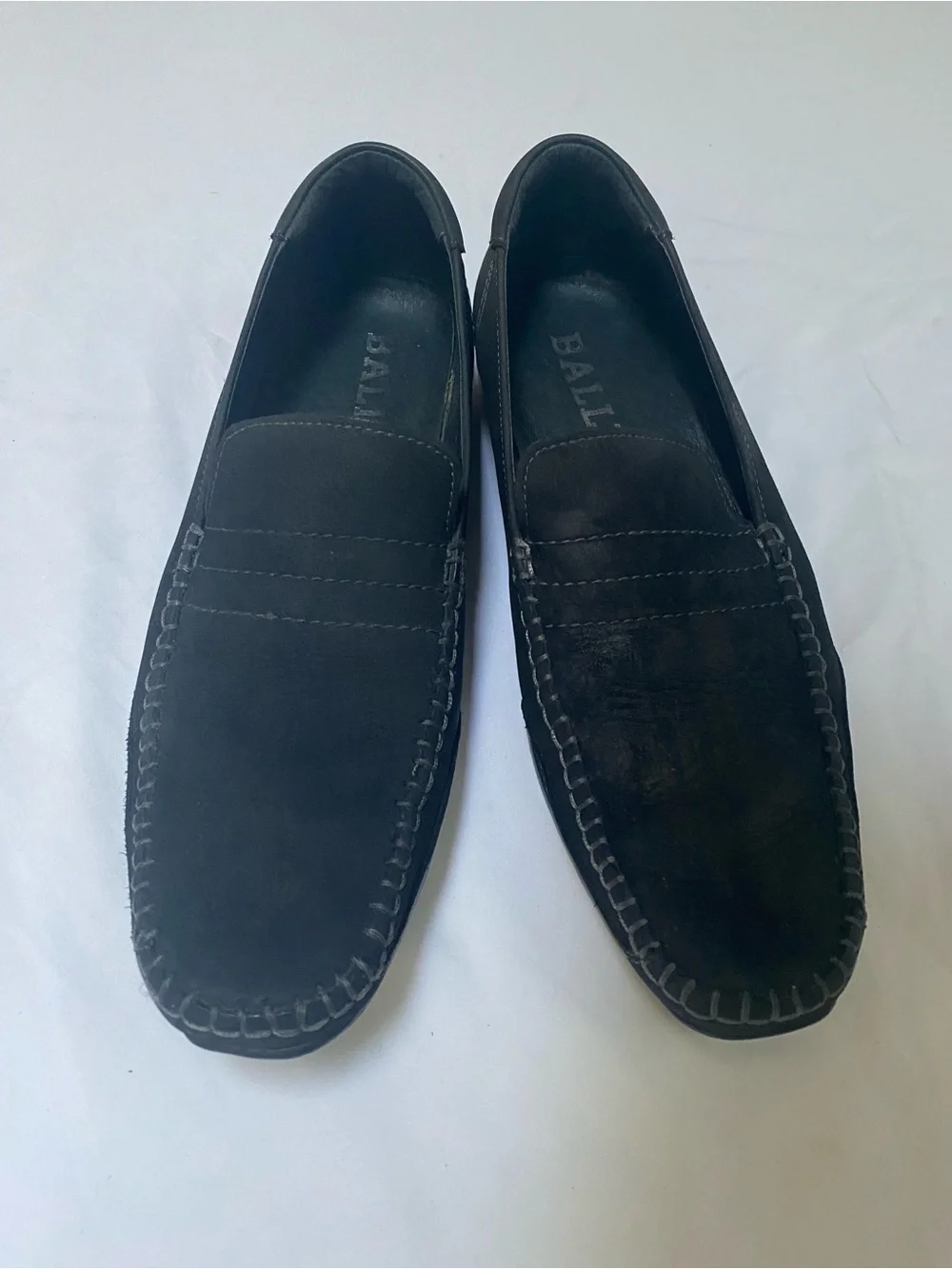 Bally Black Suede Men’s Slip-On Loafers